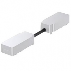 In Track Rail to Connect 2 Vertical Rails for Ultra Slim Magnetic Track Rails 48V 93US53SCM/WH